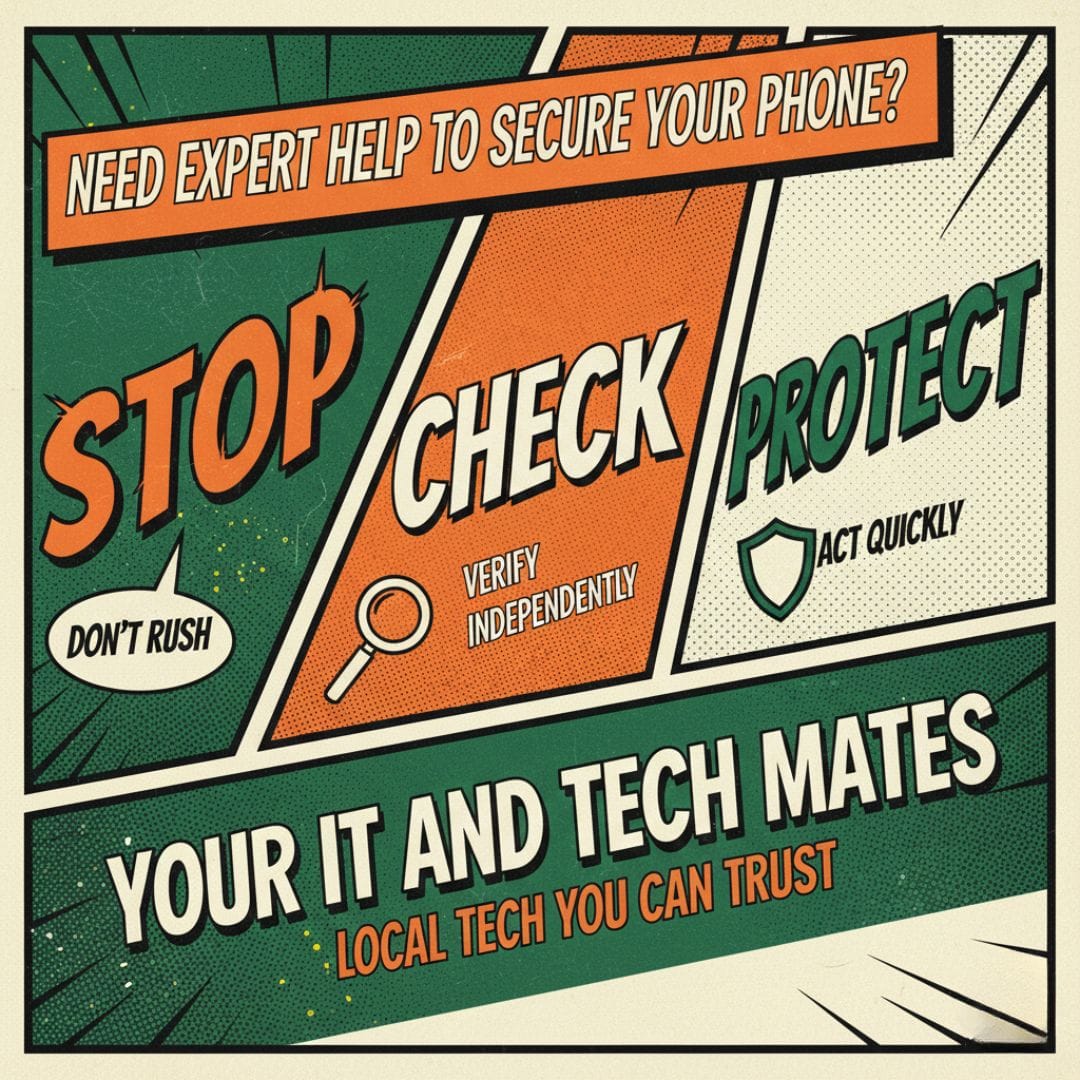 Need expert help to secure your phone and accounts with Your IT and tech Mates