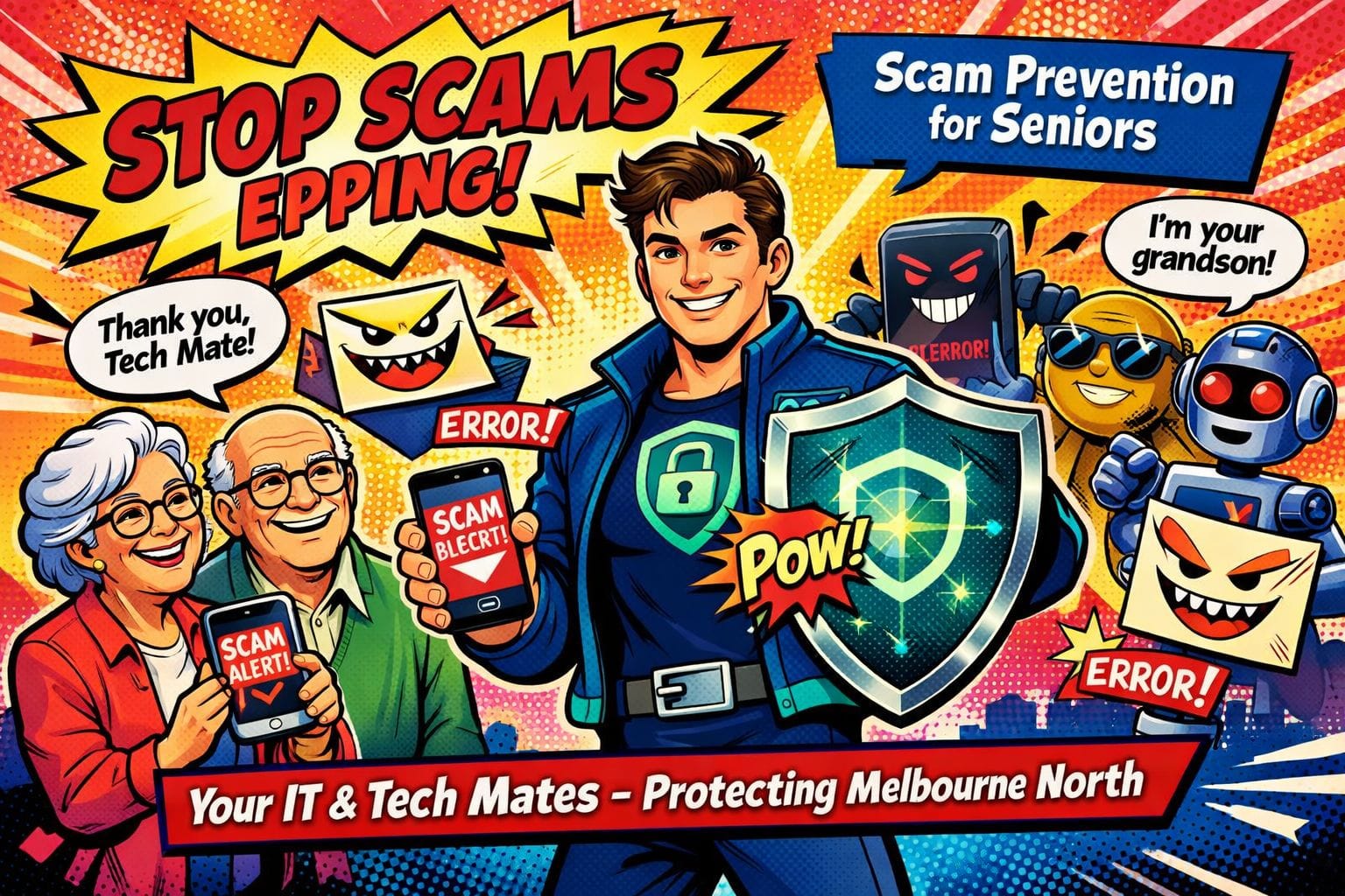 Senior tech support Mernda — scam prevention Your IT & Tech Mates