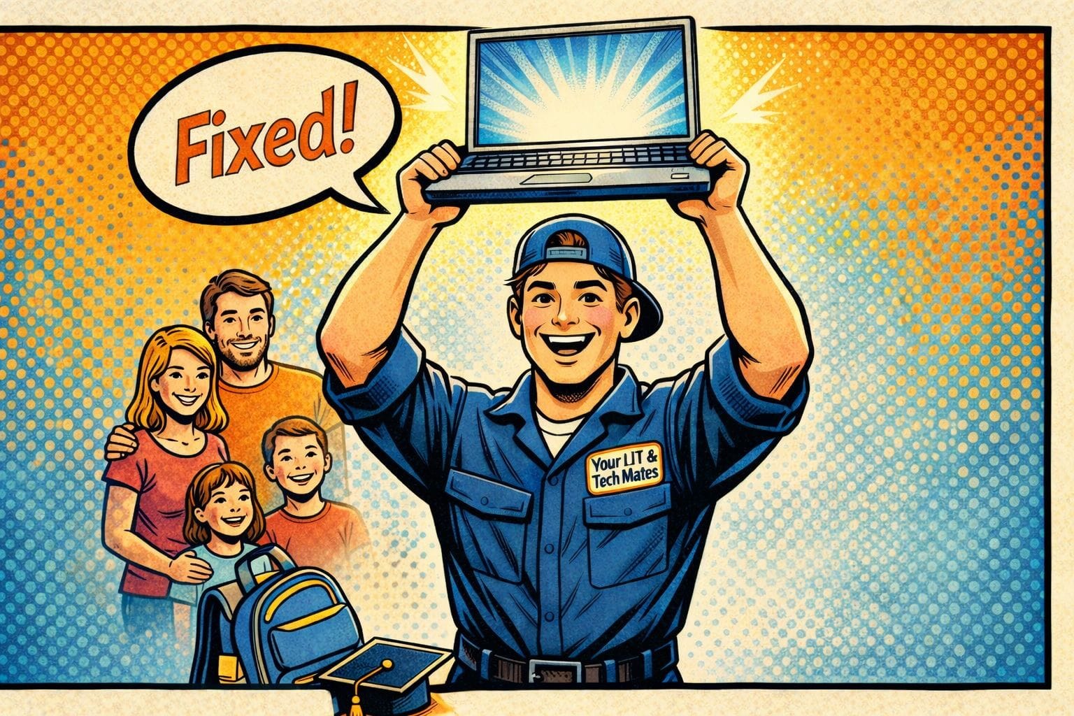 Laptop repairs Melbourne North — Your IT & Tech Mates mobile technician