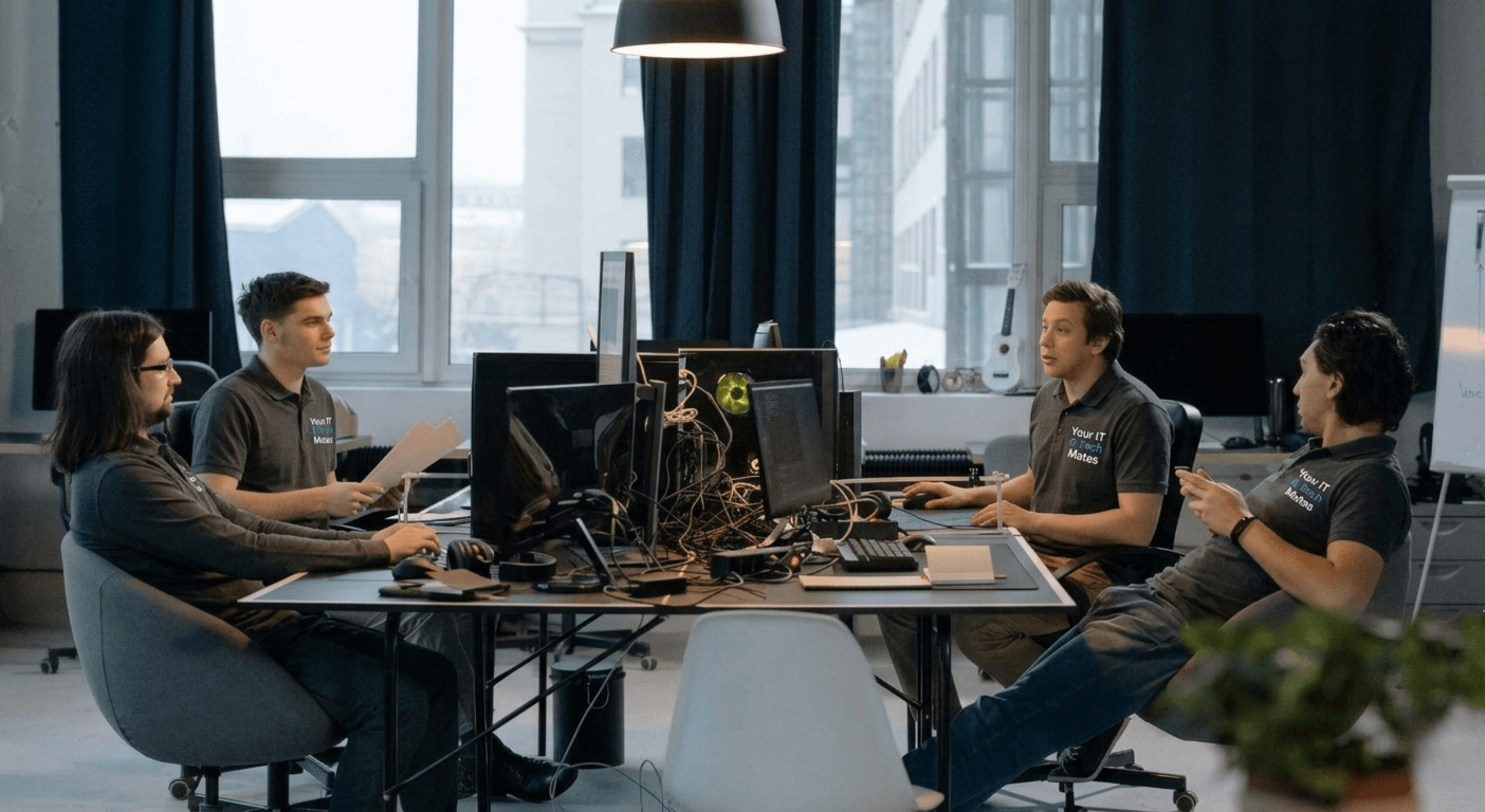 Paul Wu, lead IT technician at Your IT and Tech Mates, securing a Windows 11 PC at a home in Epping VIC — cybersecurity setup including BitLocker encryption, Windows Defender hardening and BIOS password configuration for Melbourne Northern Suburbs clients