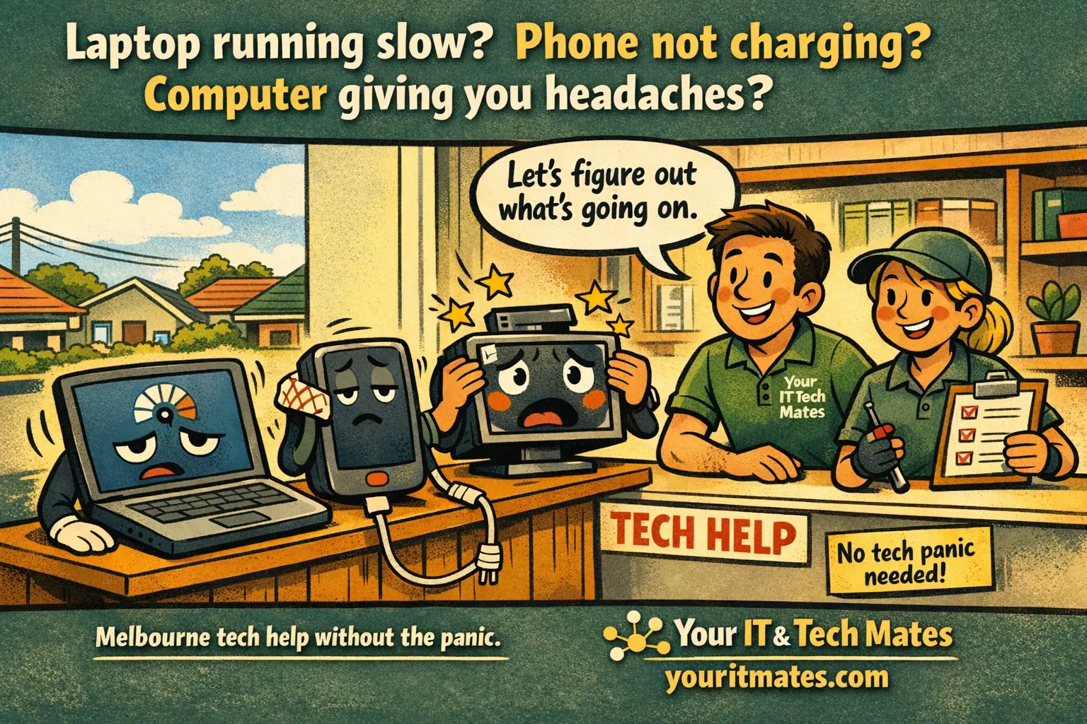 Computer repairs across Melbourne North — Your IT and Tech Mates