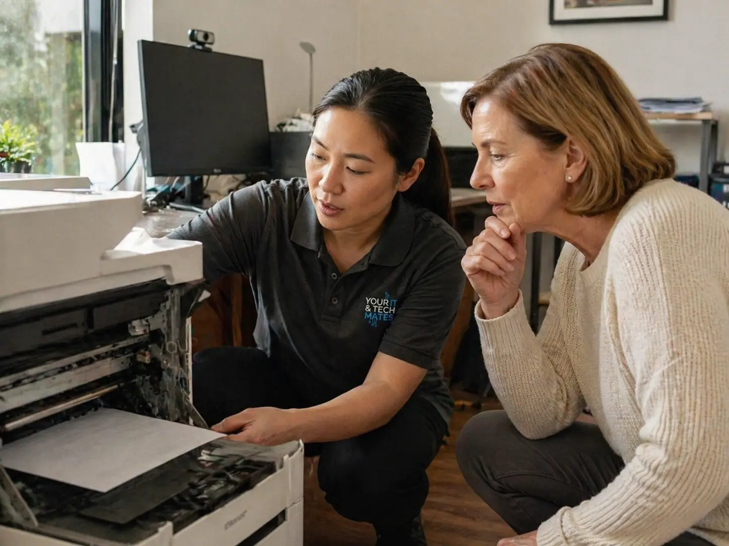 Your IT and Tech Mates helping with printer setup and printer repair in Melbourne North