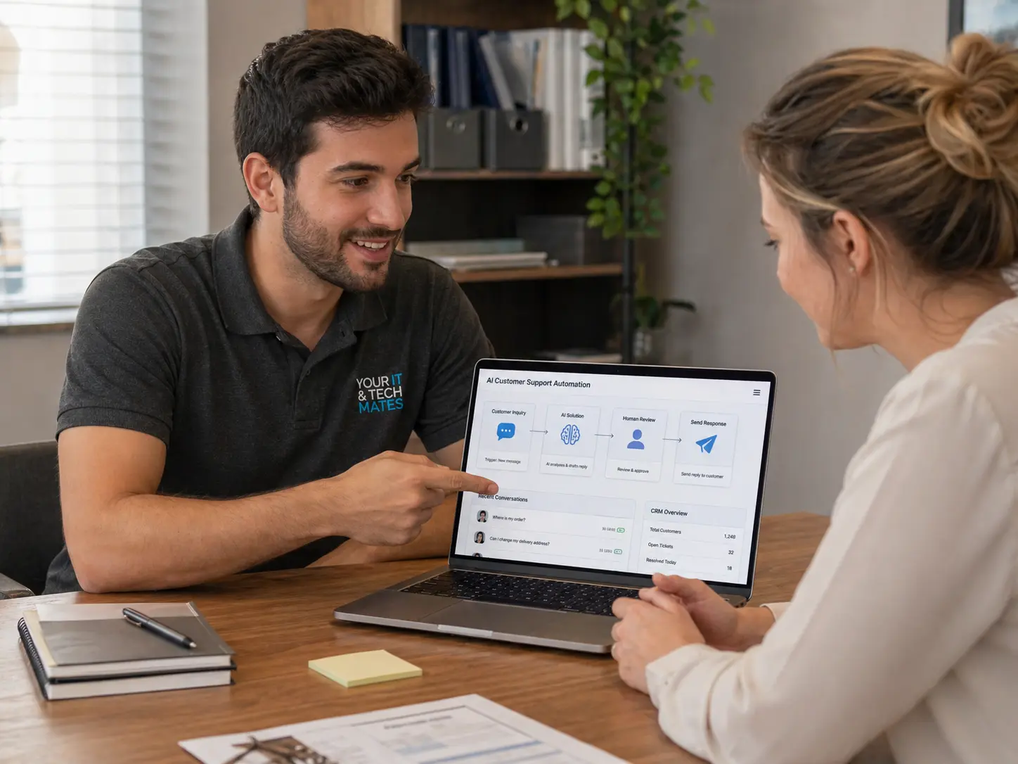 Your IT and Tech Mates helping a Melbourne small business with website design and development