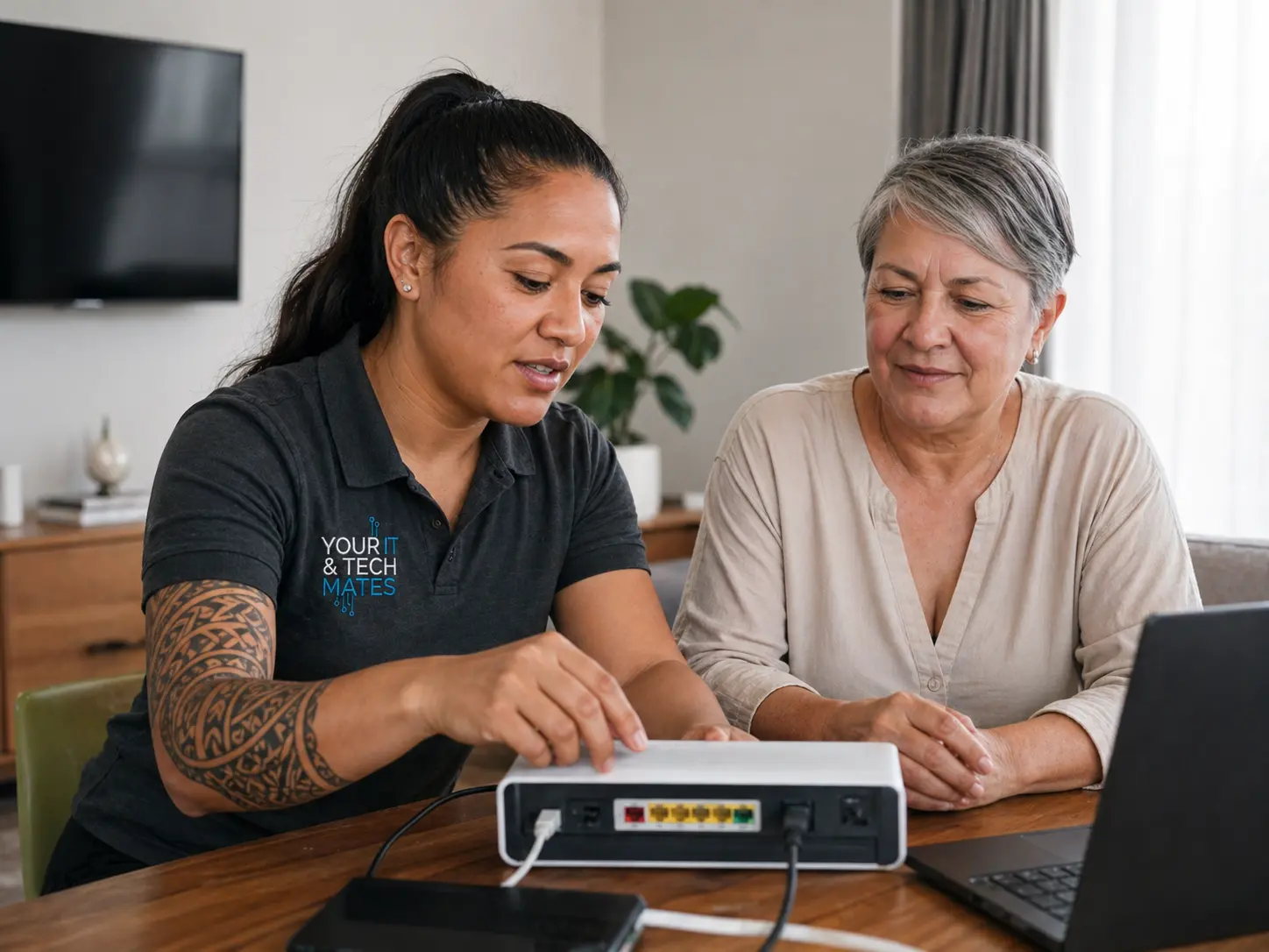 Your IT and Tech Mates troubleshooting home Wi-Fi and internet problems in Epping