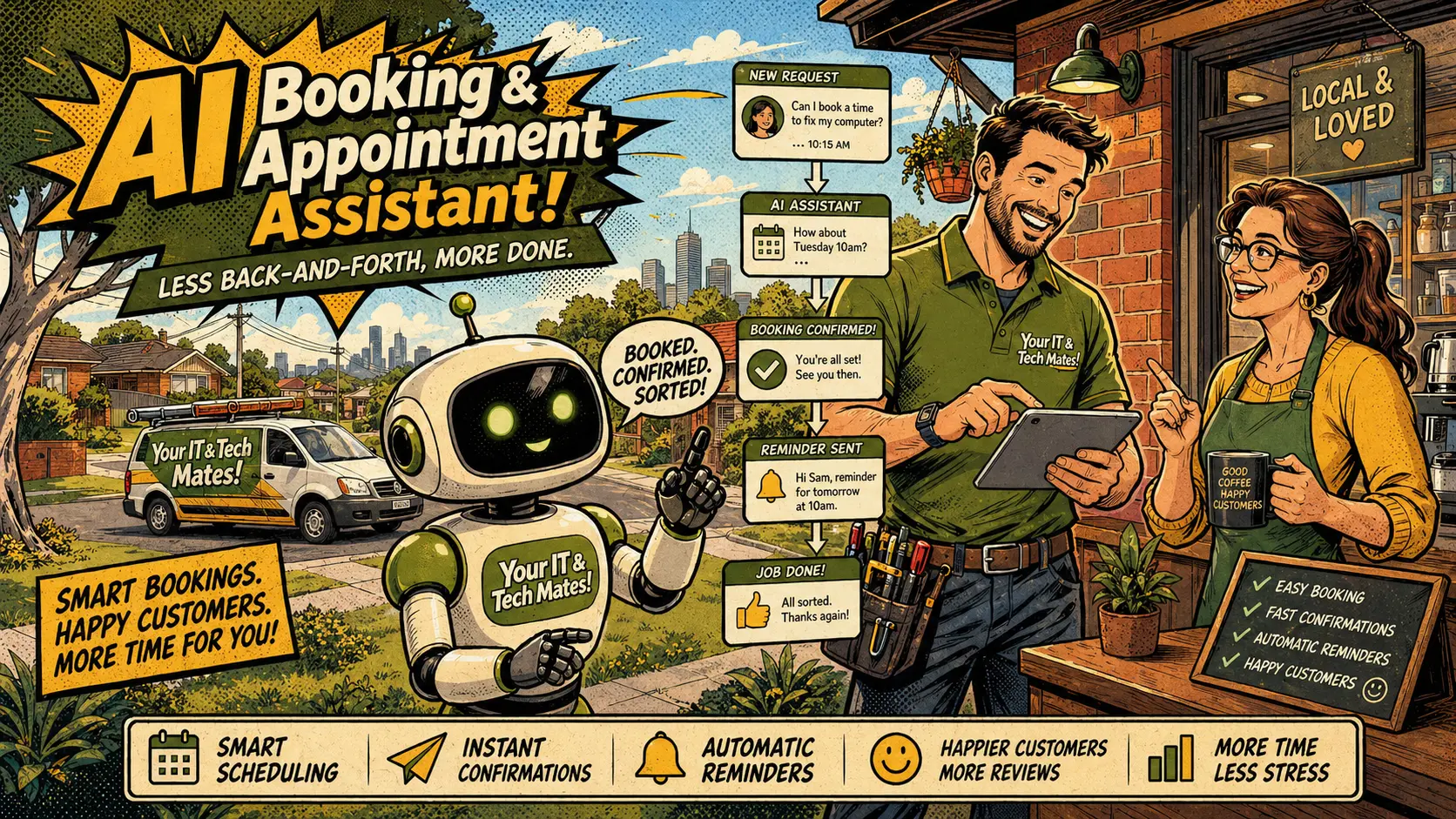 AI Booking and Appointment Assistant for small business — Your IT and Tech Mates