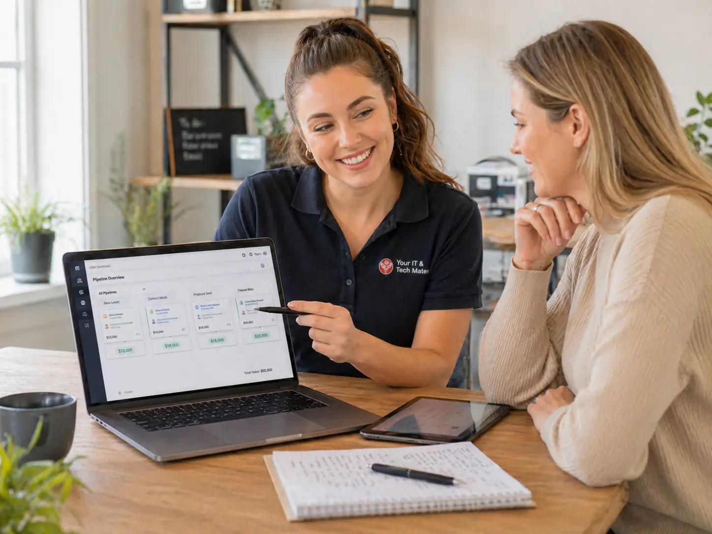 Support desk keeping customer replies, attachments and private notes in one organised dashboard — Your IT and Tech Mates, Melbourne