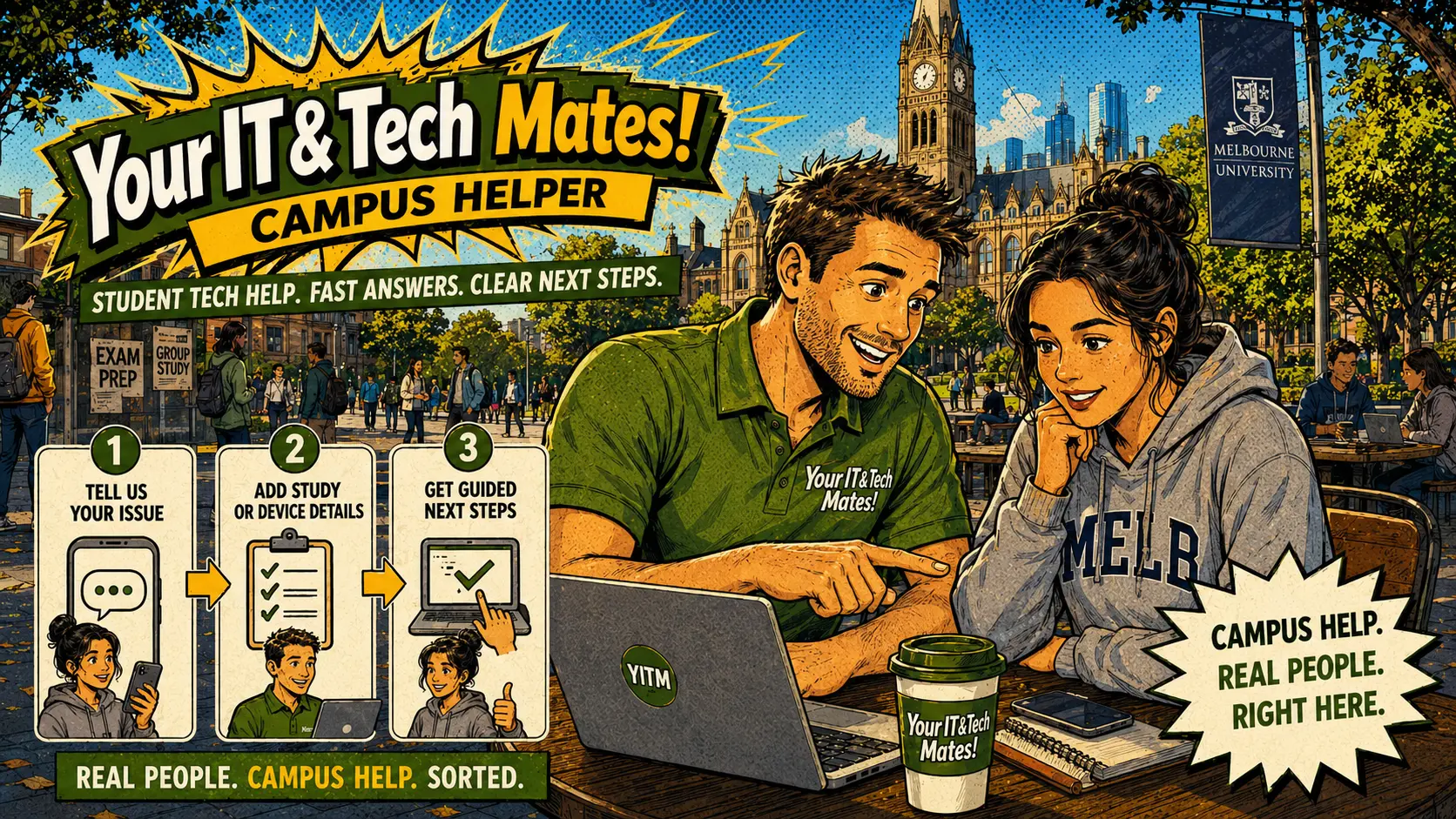 Skill tag progress and milestone moments β campus helper tech help Melbourne Your IT and Tech Mates provider badge improvement