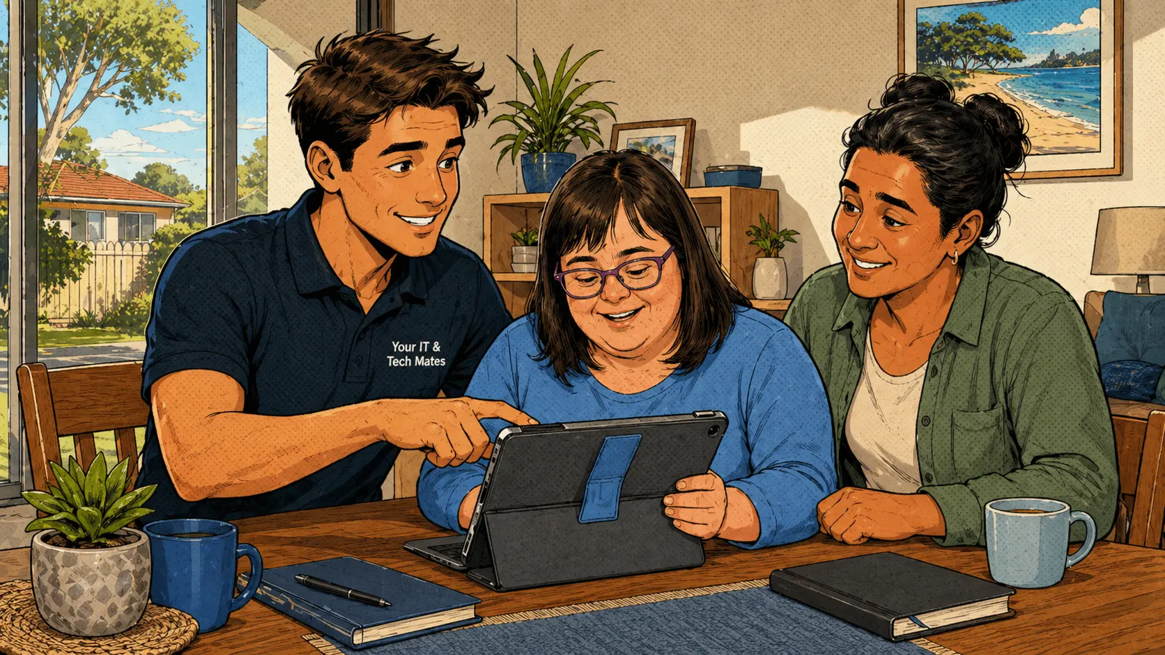 NDIS tech support — accessible tablet help and device confidence for a participant in Doreen — Your IT and Tech Mates