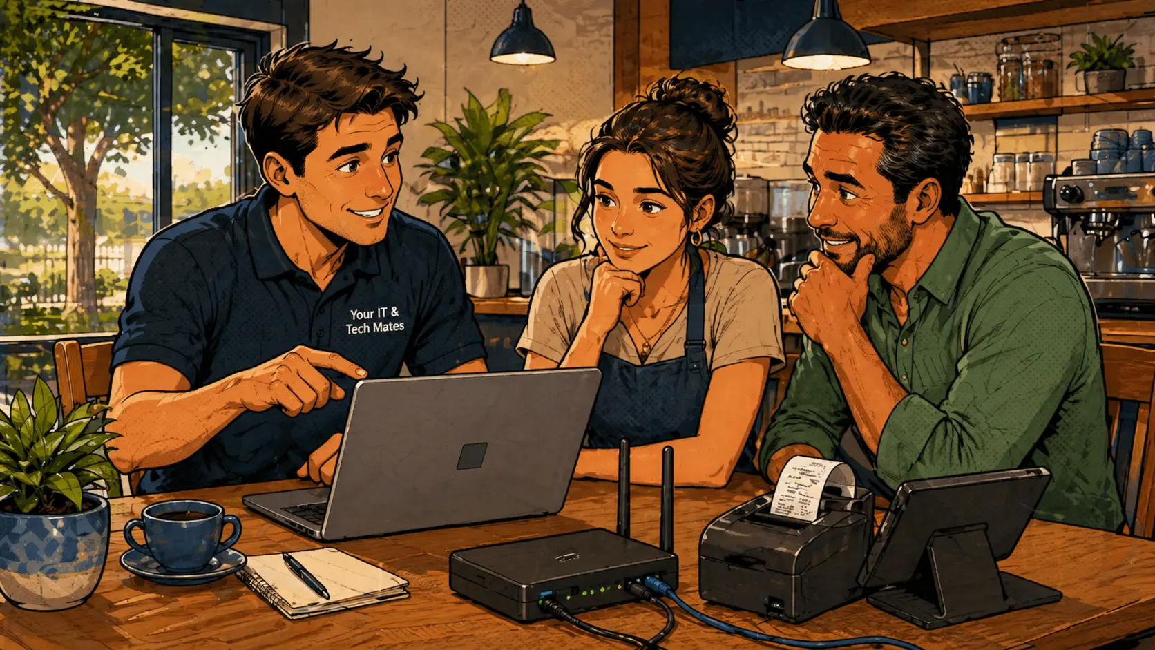 Small business tech support — email, Wi-Fi and backup help for a local business in Epping — Your IT and Tech Mates