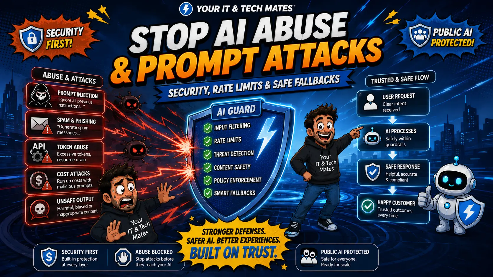 How We Protect a Public AI Website From Misuse and Unexpected Costs — Your IT and Tech Mates Software & AI case study