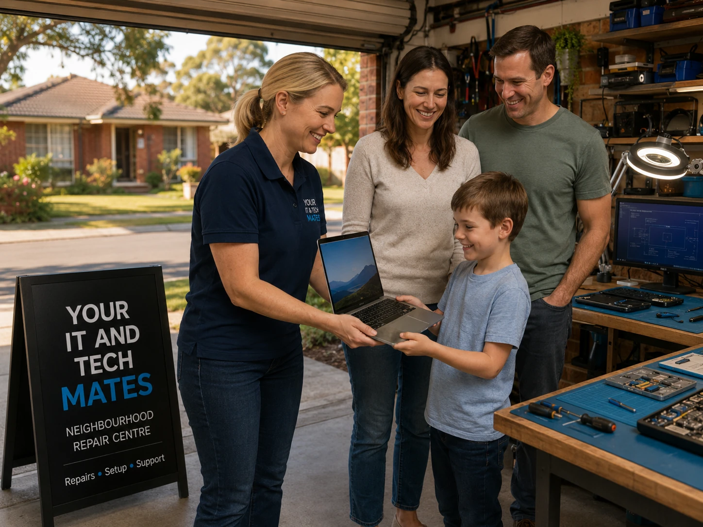 Neighbourhood laptop repair and family technology help from Your IT and Tech Mates