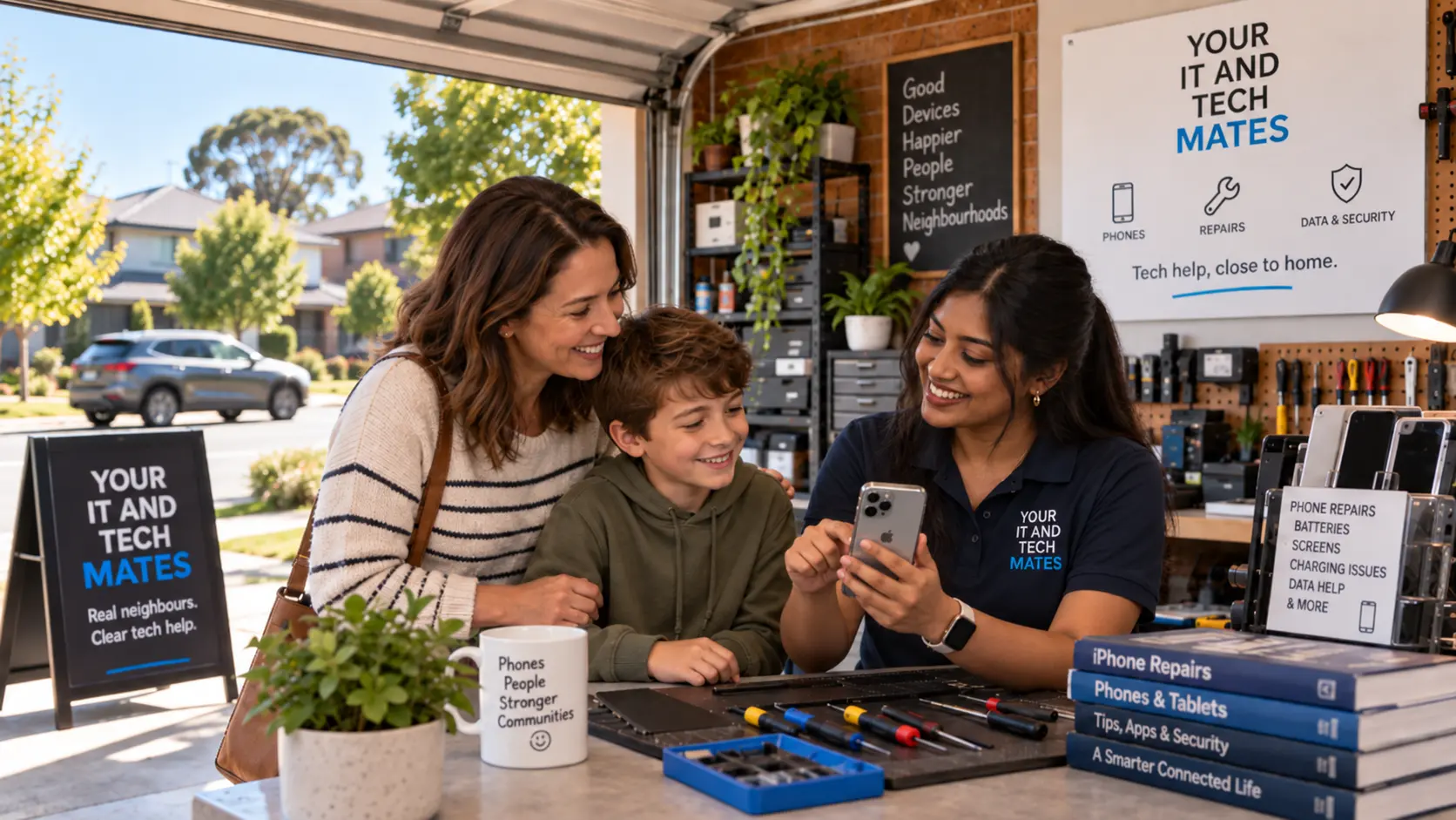 iPhone repair and family technology help in Melbourne's north