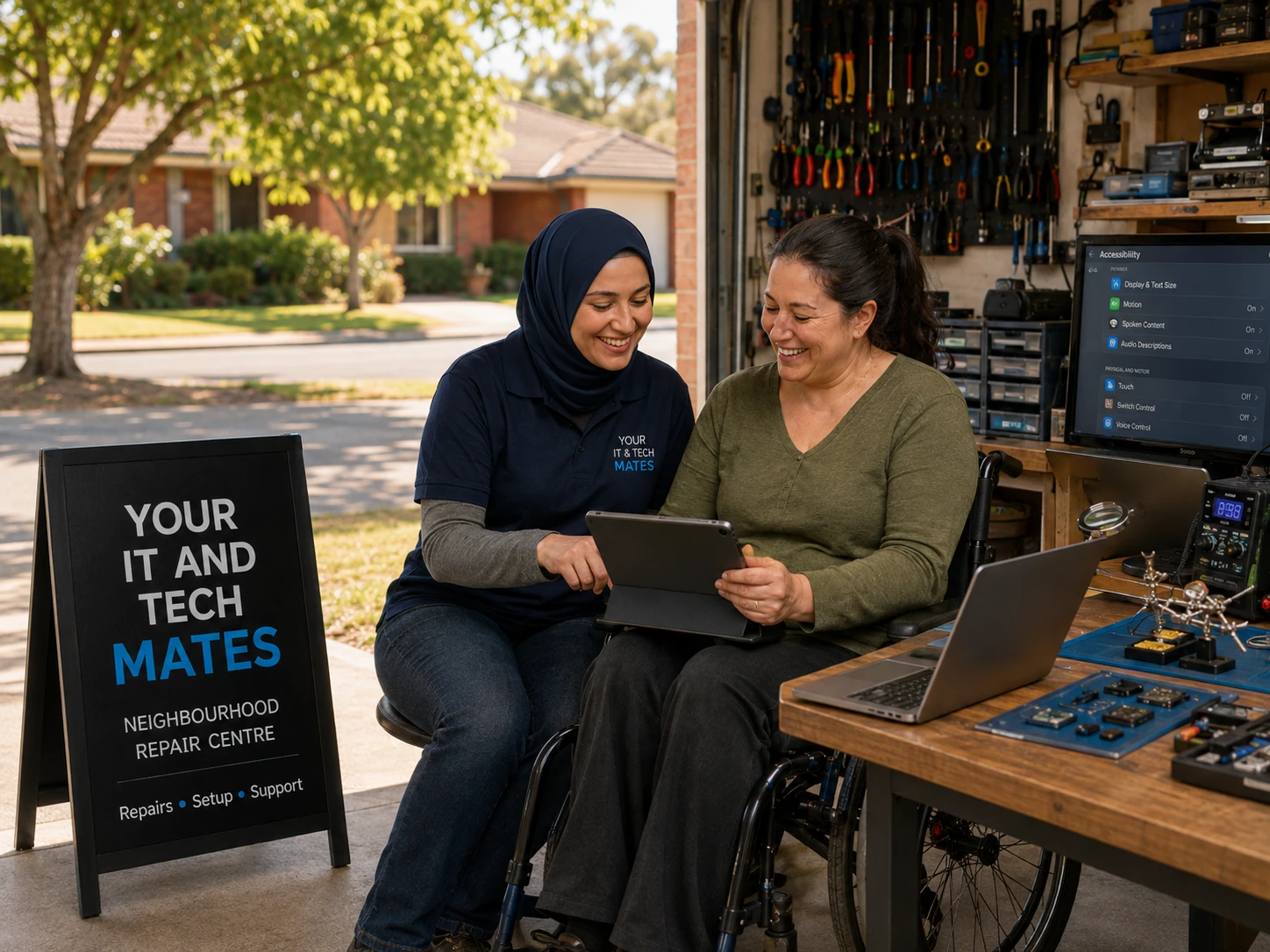 Your IT and Tech Mates accessible technology support for an NDIS participant