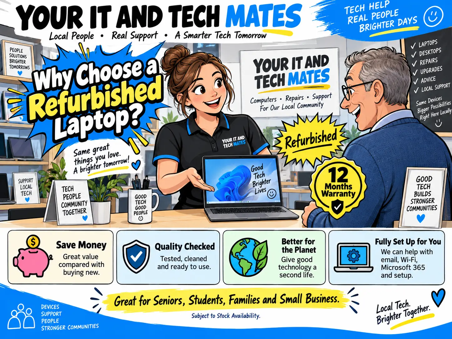 Your IT and Tech Mates refurbished laptop benefits guide for Melbourne buyers