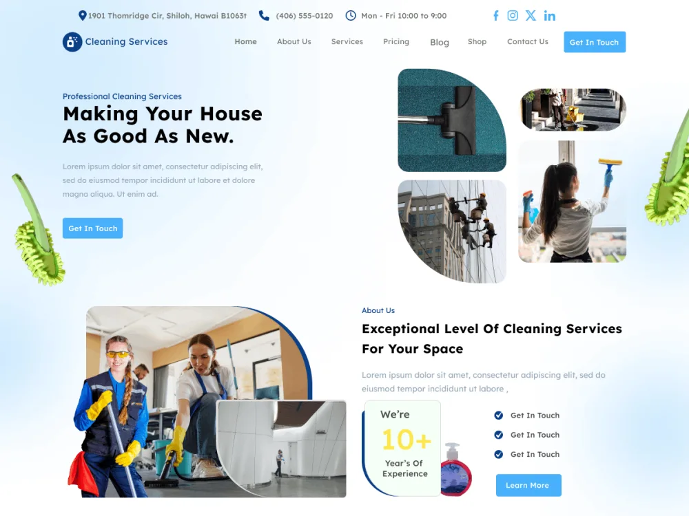 FSE Cleaning Services WordPress theme screenshot