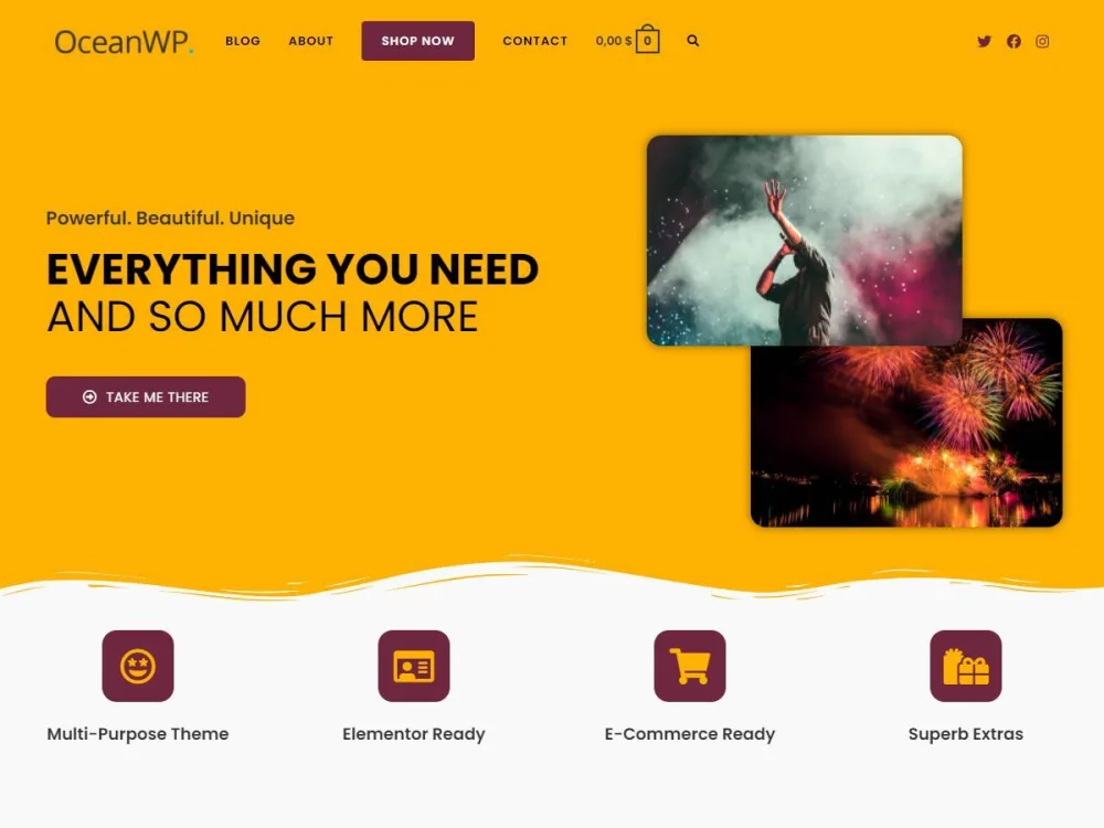 OceanWP WordPress theme screenshot