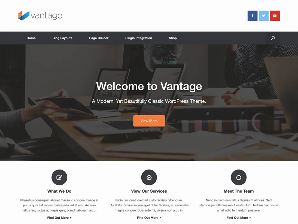 Vantage WordPress theme screenshot
