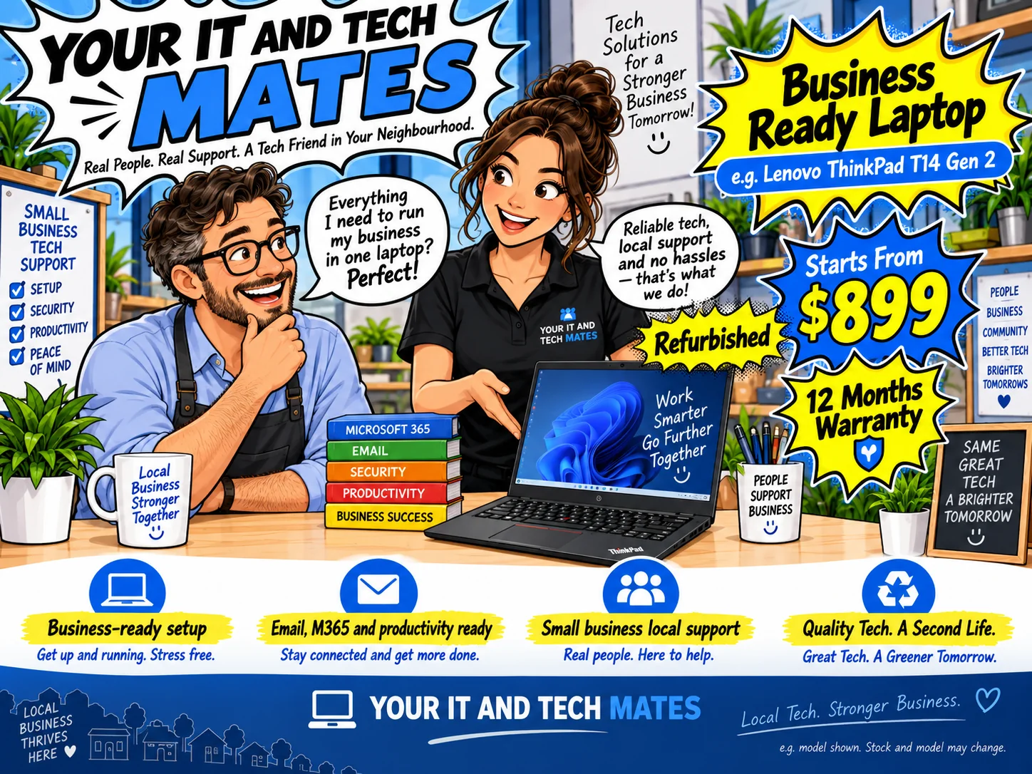 Business Ready Laptop refurbished laptop package