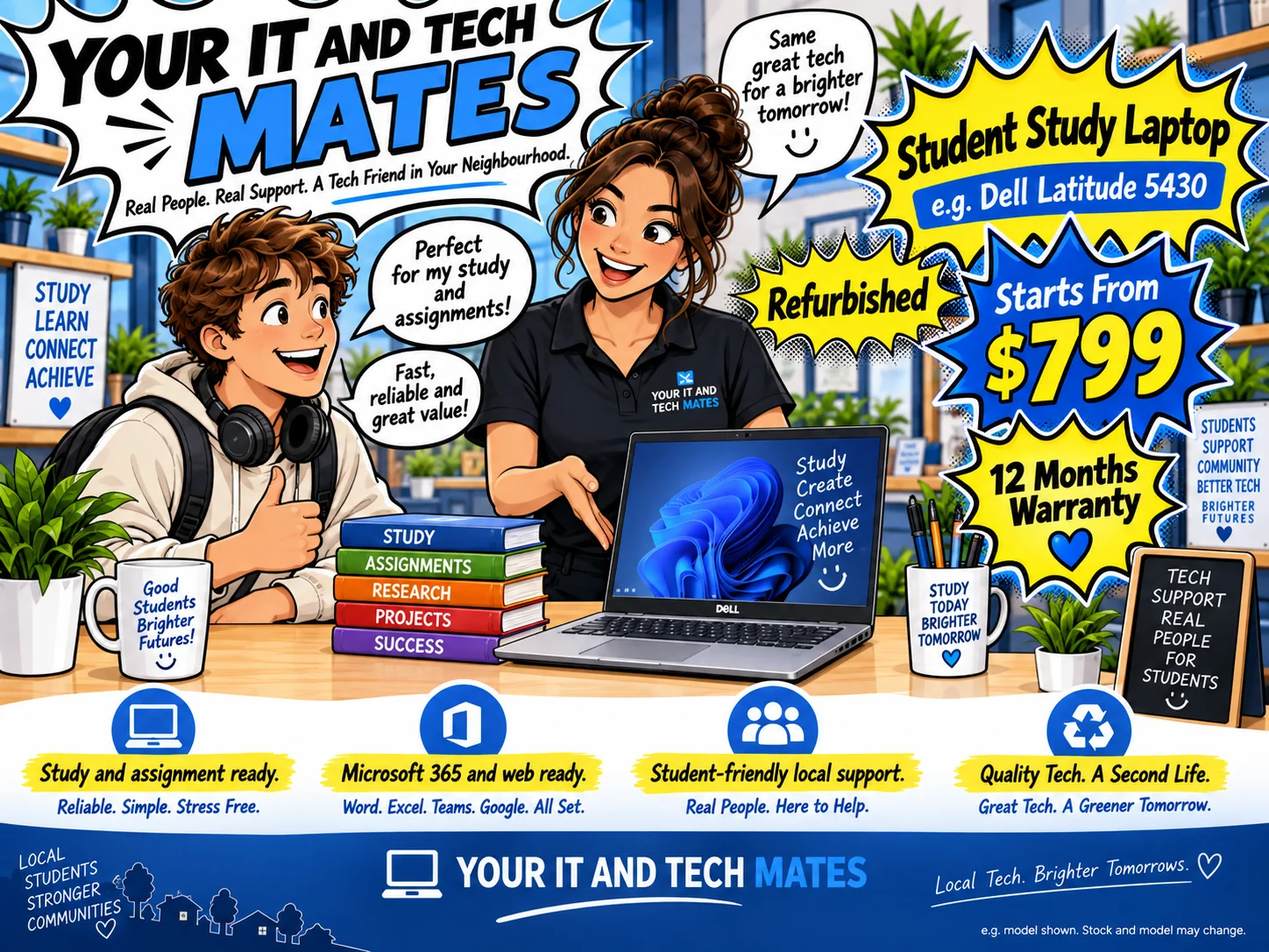 Student Study Laptop refurbished laptop package