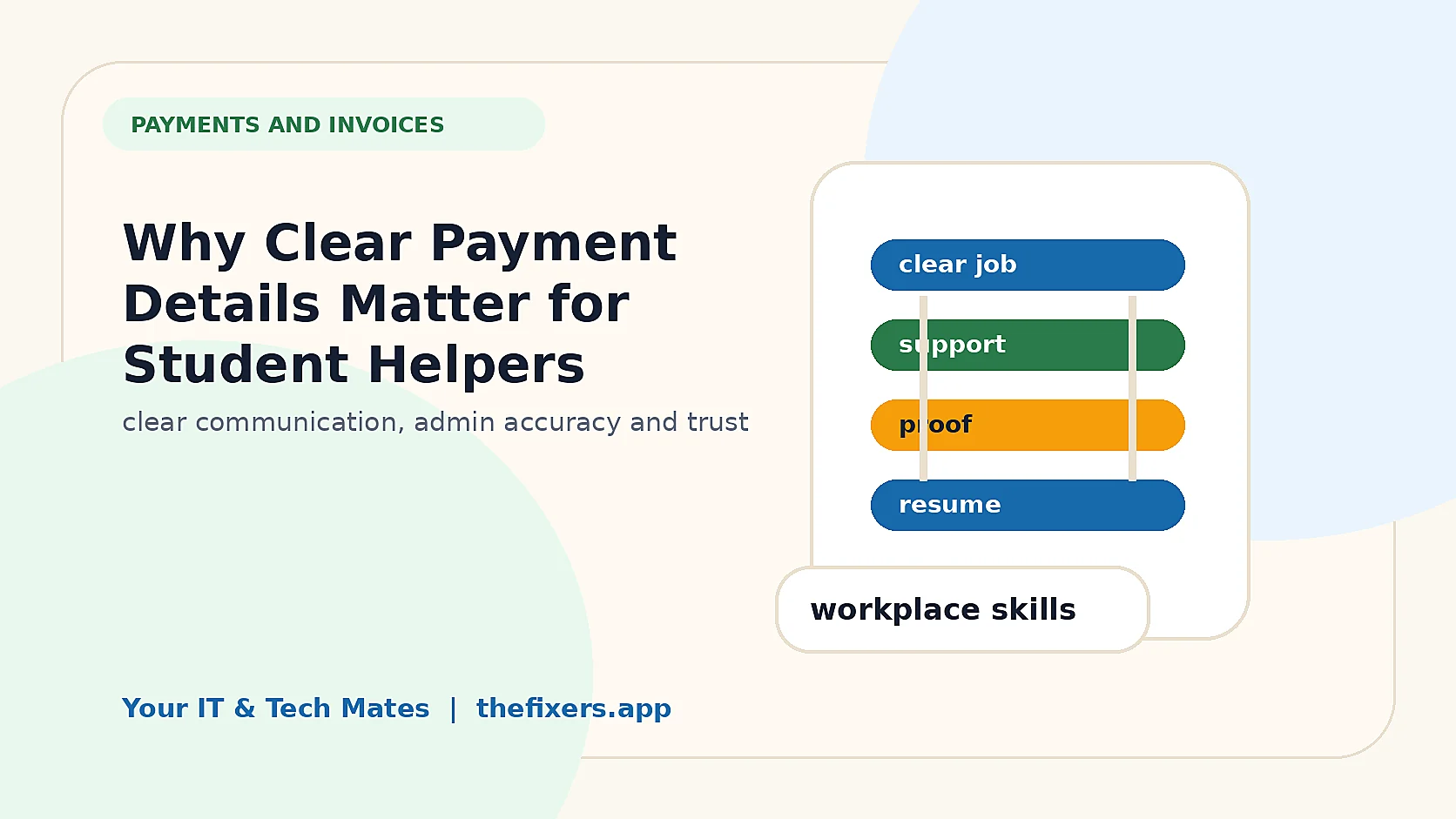 Why Clear Payment Details Matter for Student Helpers student employability image