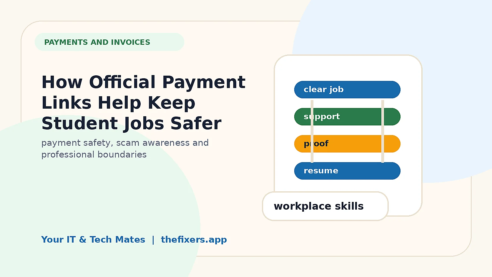 How Official Payment Links Help Keep Student Jobs Safer student employability image