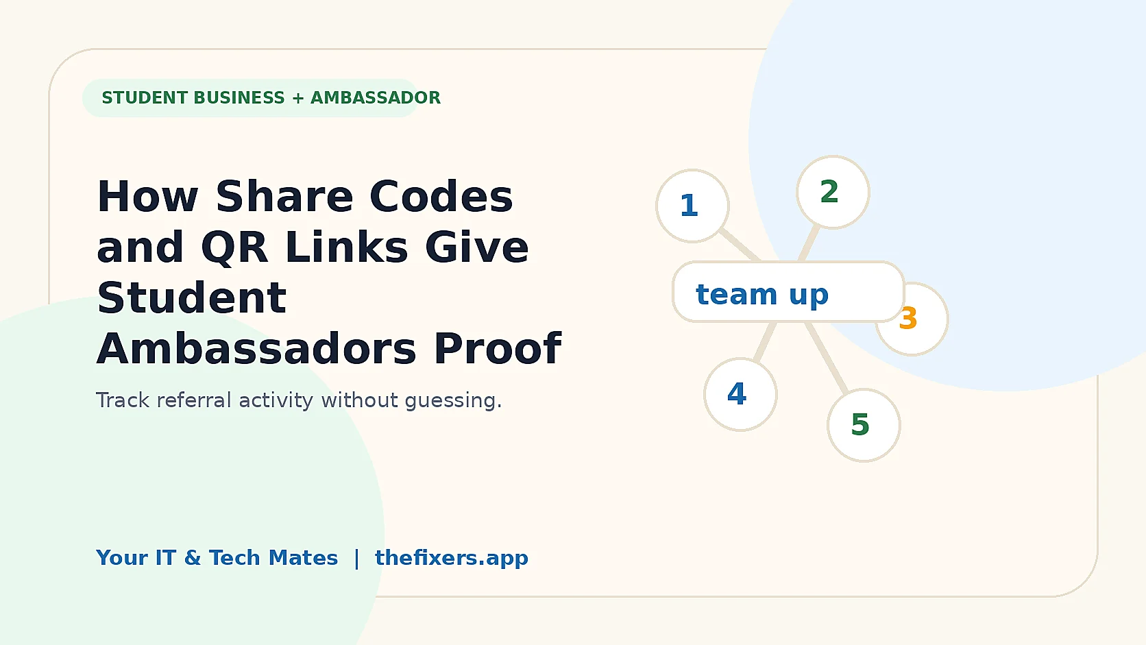 How Share Codes and QR Links Give Student Ambassadors Proof of Activity hero image