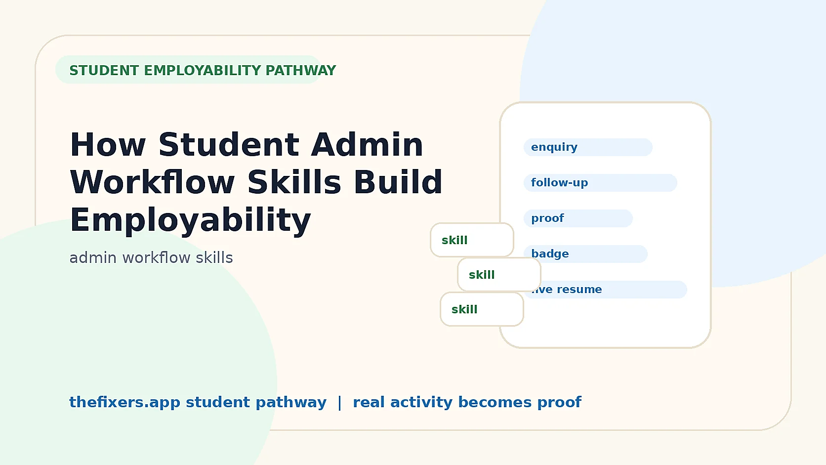 How Student Admin Workflow Skills Build Employability hero image