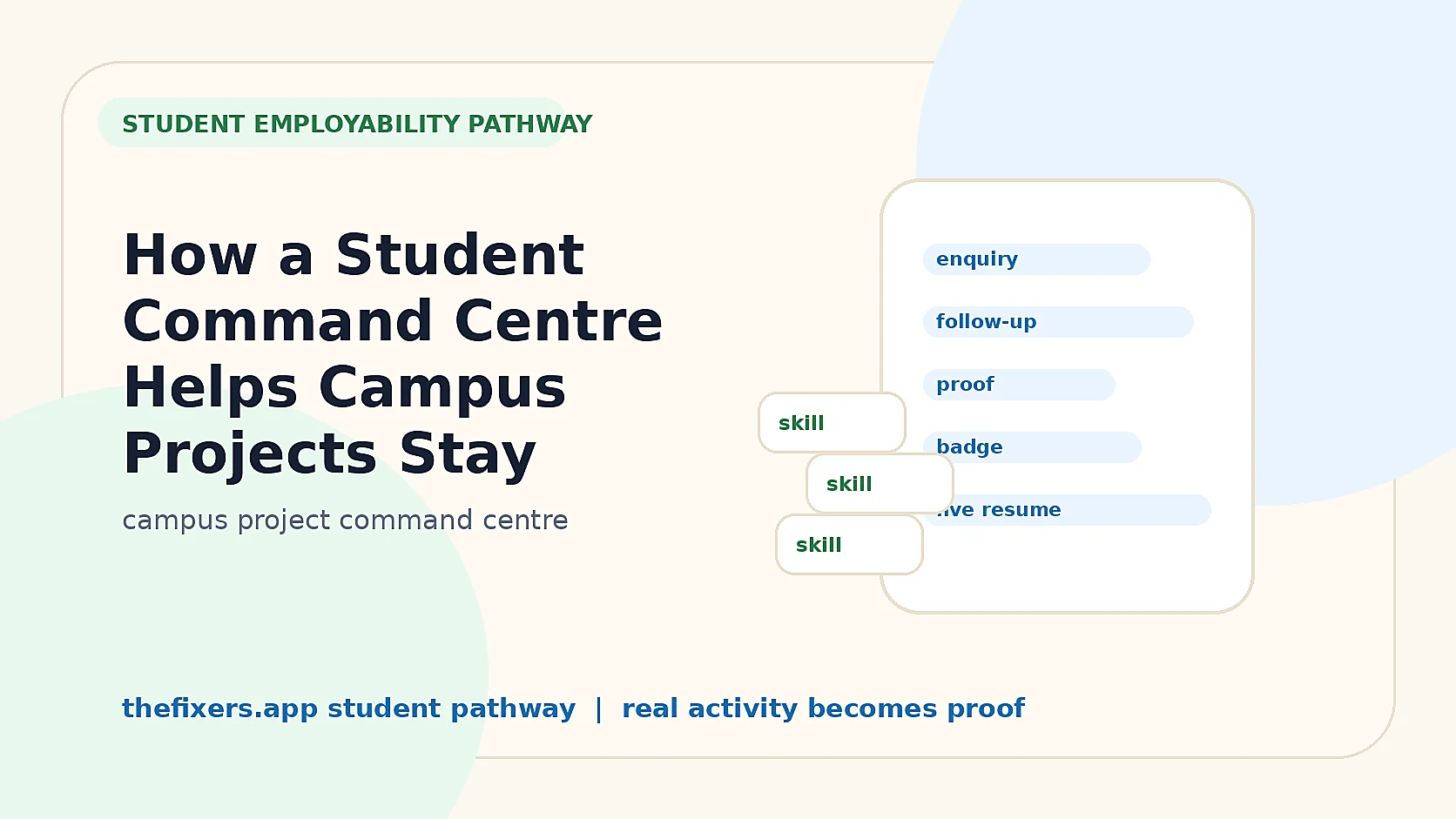 How a Student Command Centre Helps Campus Projects Stay Organised hero image
