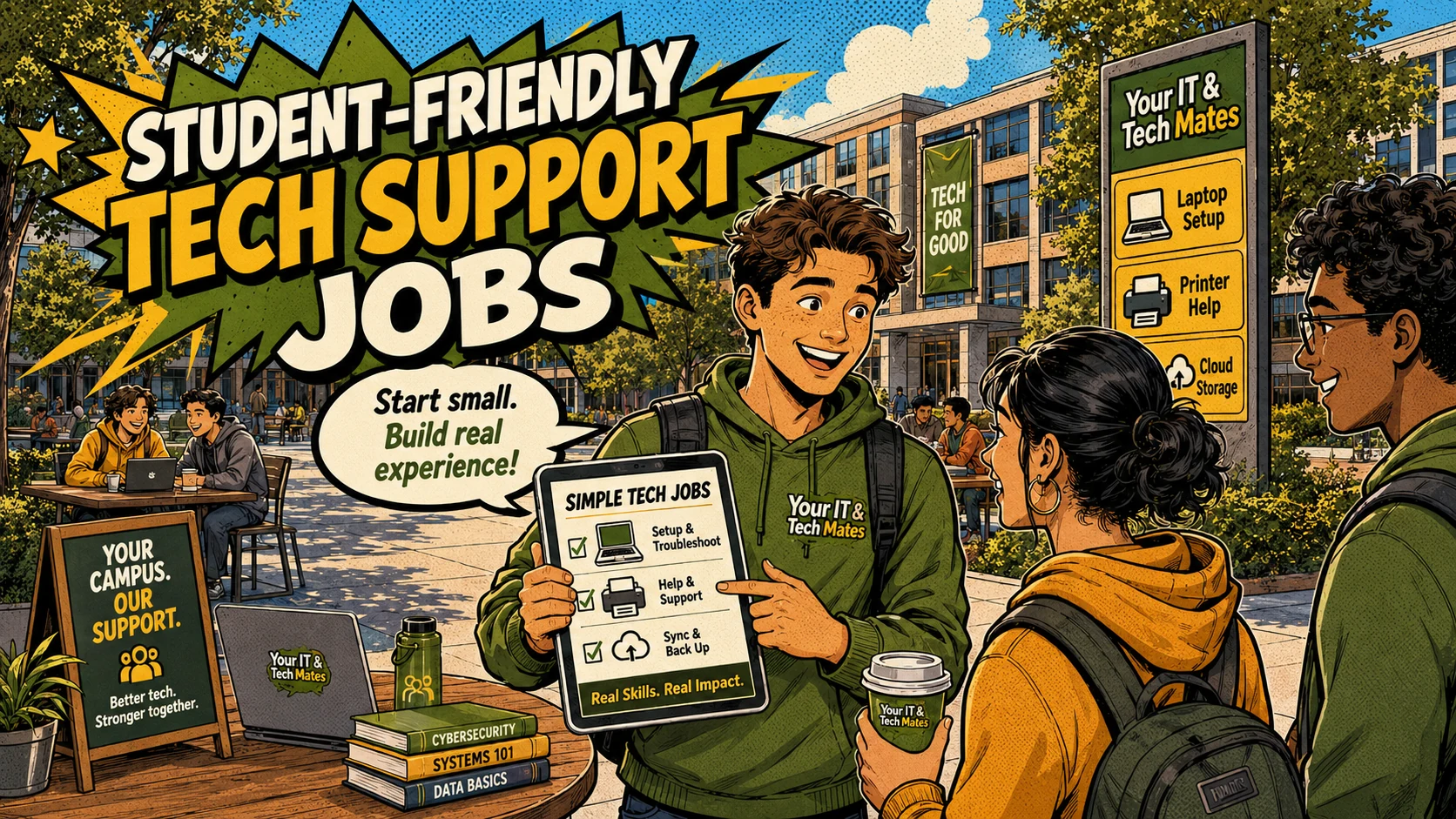 Your IT and Tech Mates student-friendly tech support jobs on campus with thefixers.app student helper pathway