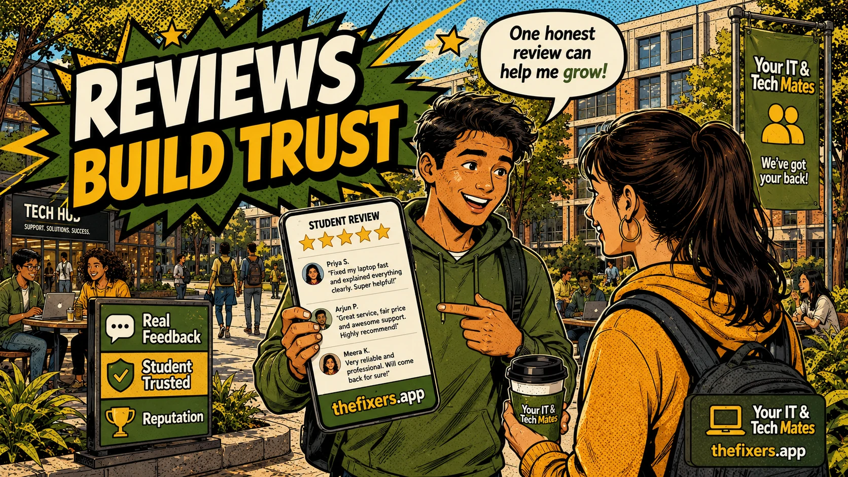Student helper reviews build trust and support resume proof