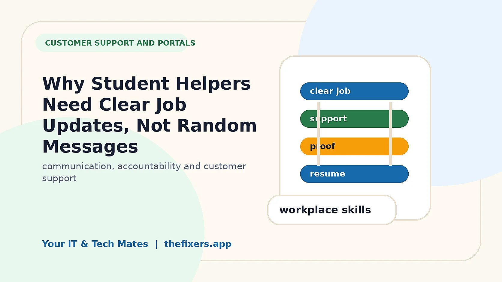Why Student Helpers Need Clear Job Updates, Not Random Messages student employability image